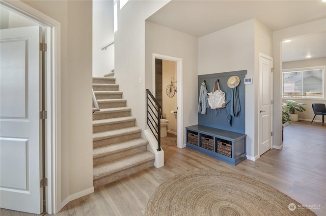 interior space featuring light hardwood / wood-style floors