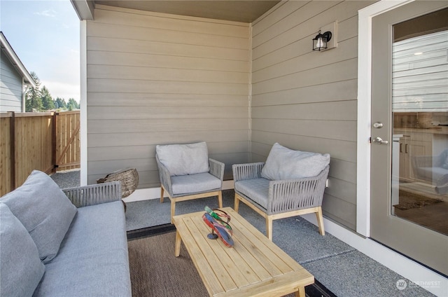 view of patio / terrace with outdoor lounge area