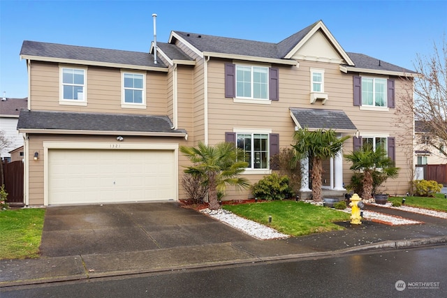 view of front of house featuring a garage