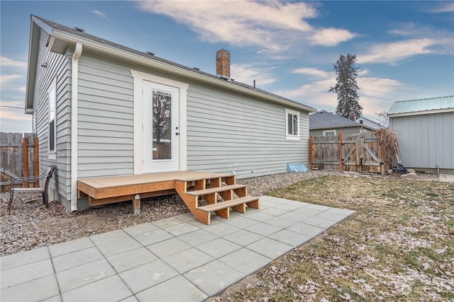 back of house featuring a patio area