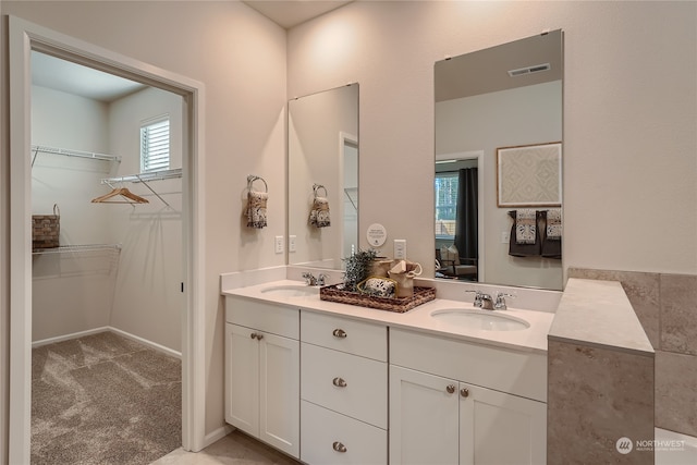 bathroom featuring vanity