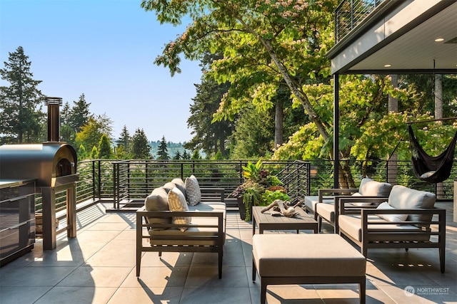 view of patio featuring outdoor lounge area