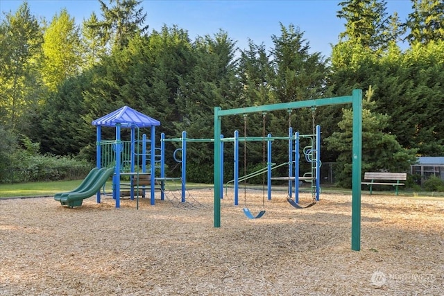 view of jungle gym