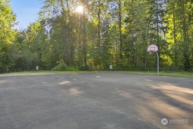 view of basketball court