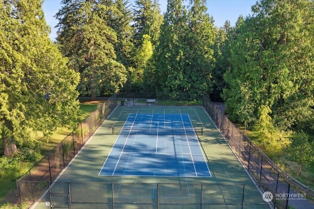 view of tennis court