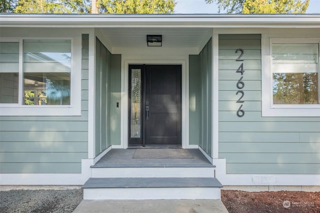 view of entrance to property