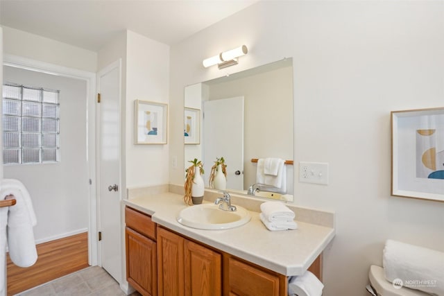 bathroom with vanity