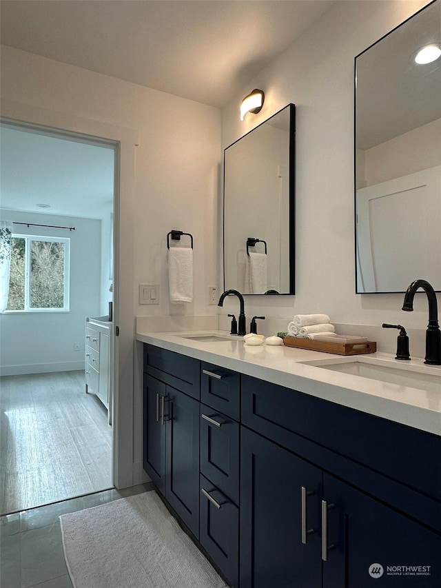 bathroom with vanity