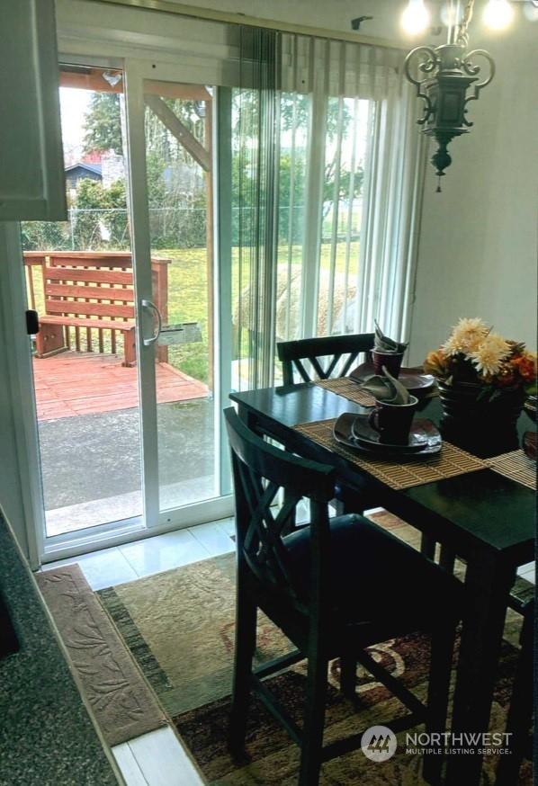 view of dining room