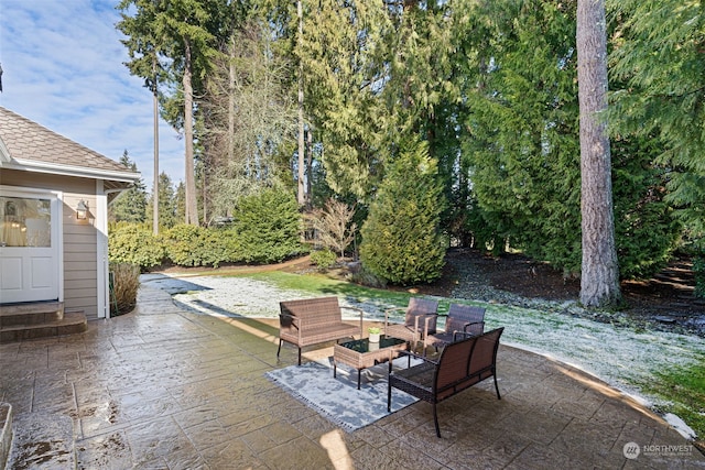 view of patio / terrace with outdoor lounge area