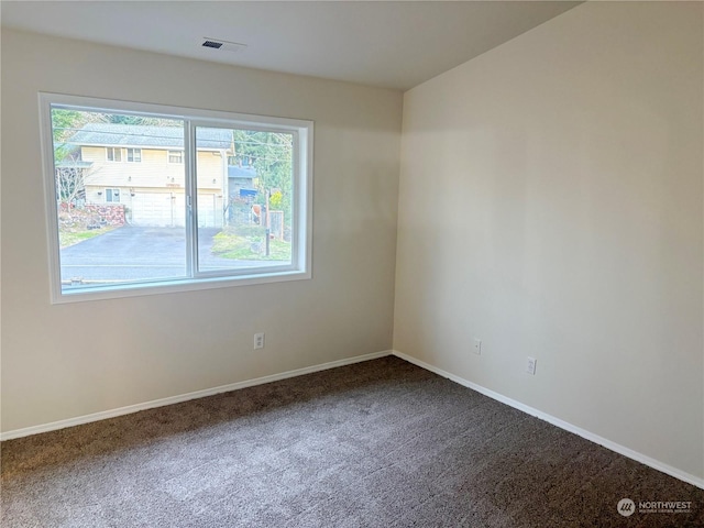 view of carpeted empty room