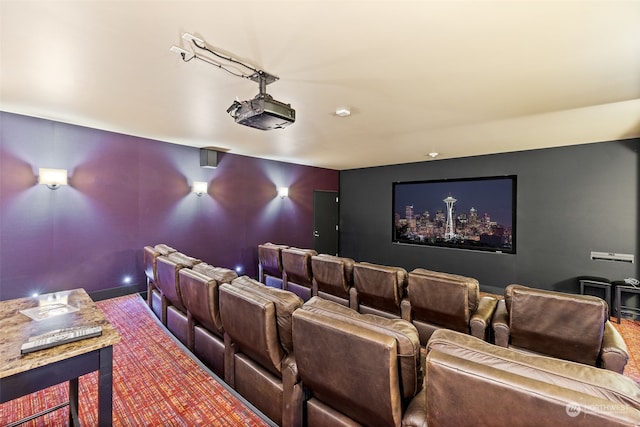 view of home theater room