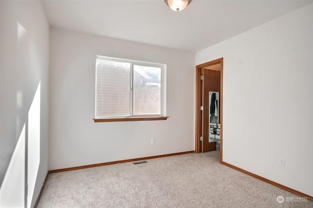 view of carpeted empty room