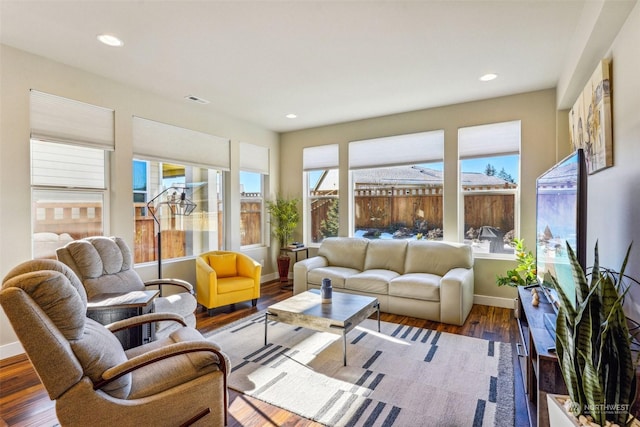 view of sunroom