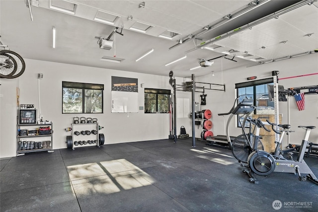 view of workout area