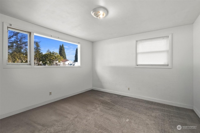 view of carpeted empty room