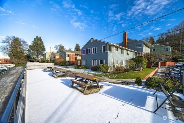 view of rear view of property