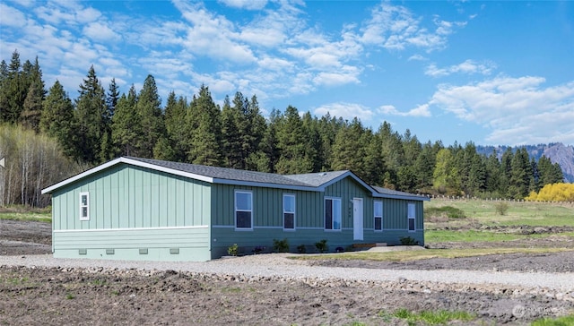 view of manufactured / mobile home