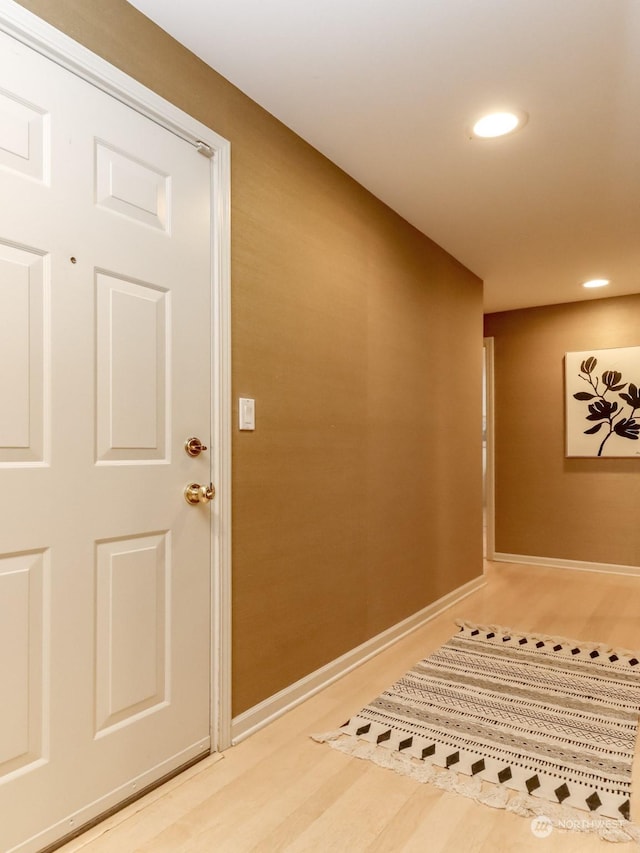 entryway featuring wood-type flooring