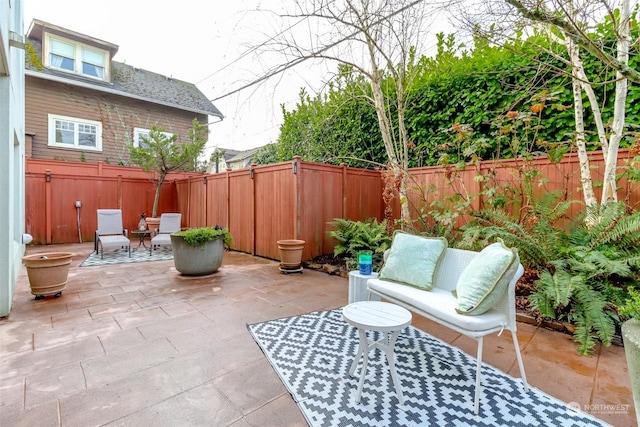 view of patio / terrace with outdoor lounge area