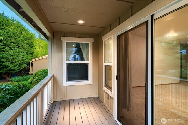 view of balcony