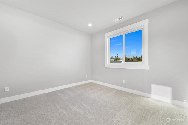 view of carpeted empty room