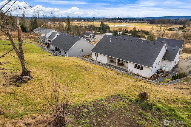 bird's eye view featuring a rural view