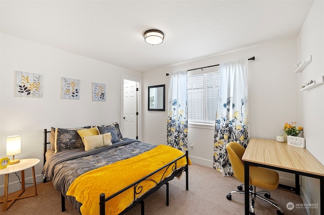 bedroom featuring carpet flooring