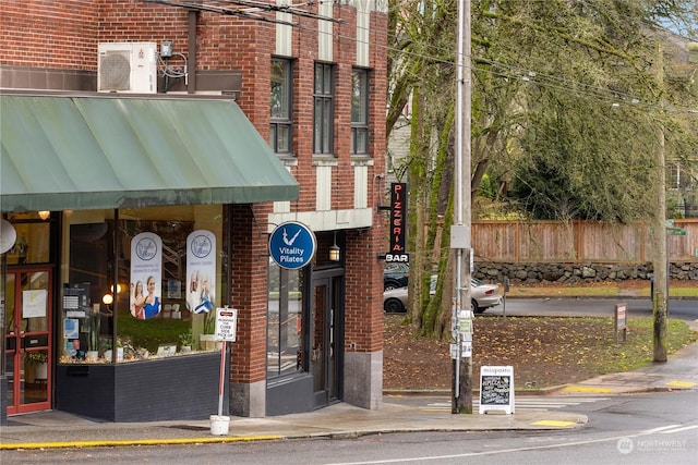 view of property with ac unit