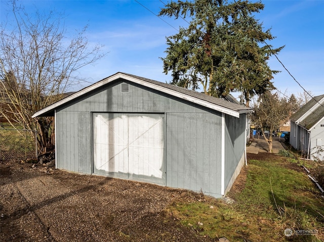 view of outbuilding