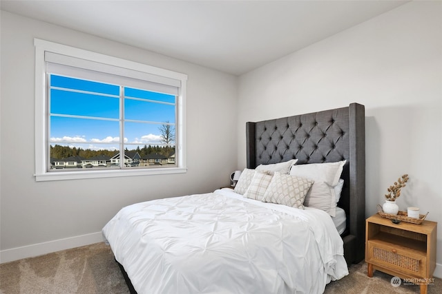 bedroom with carpet flooring