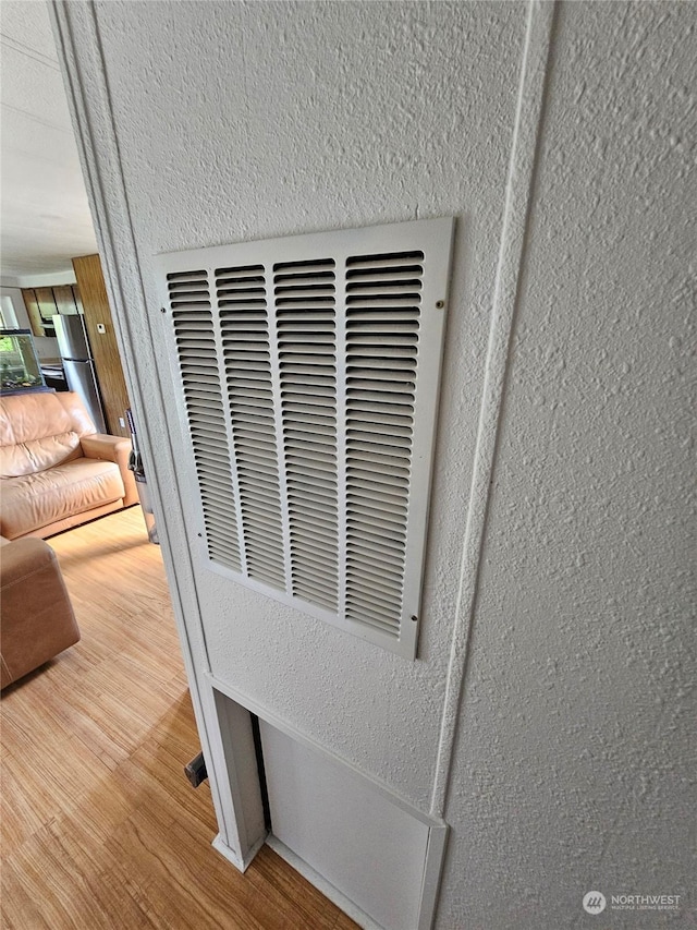 interior details with wood-type flooring