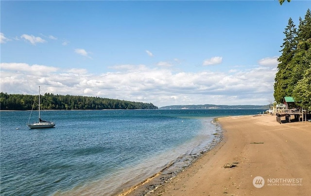 water view with a beach view