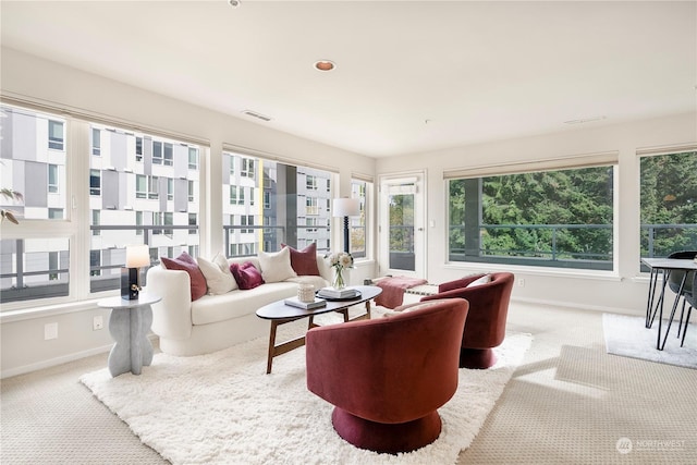 view of sunroom / solarium