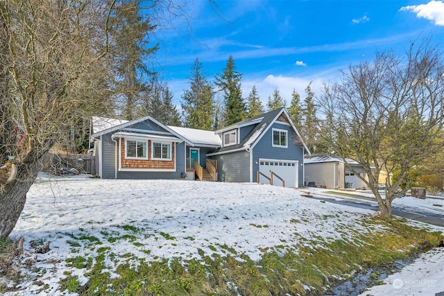 view of front of house featuring a garage