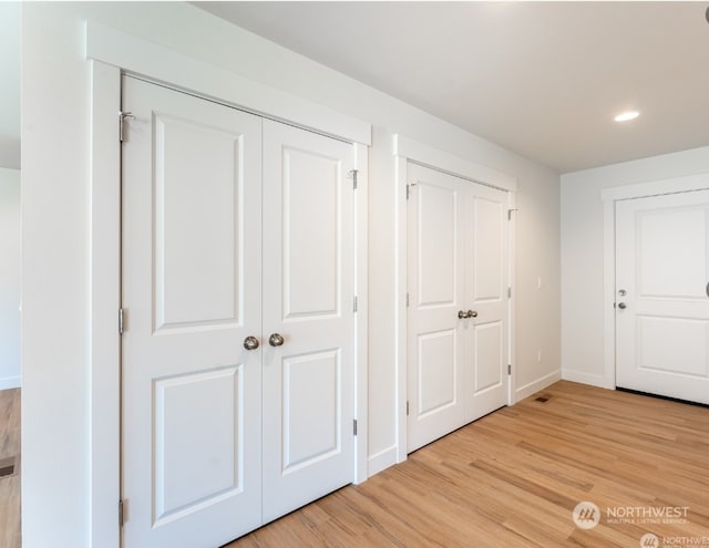 interior space featuring light hardwood / wood-style floors