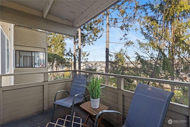 view of balcony