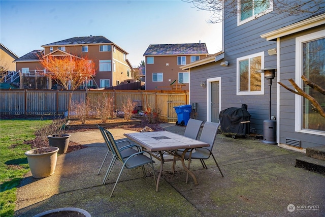 view of patio / terrace featuring area for grilling