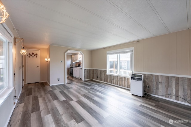 interior space with wood-type flooring