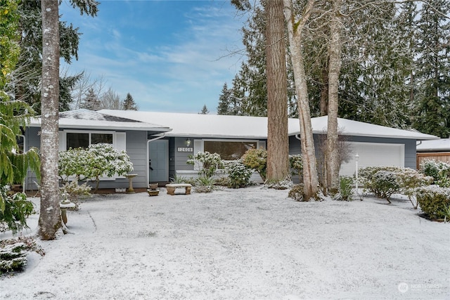 ranch-style house with a garage