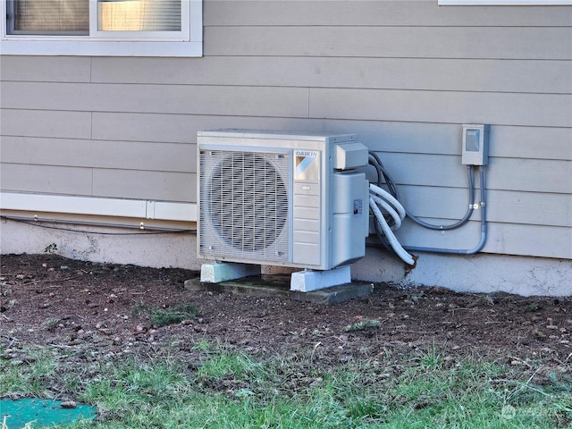 exterior details with ac unit