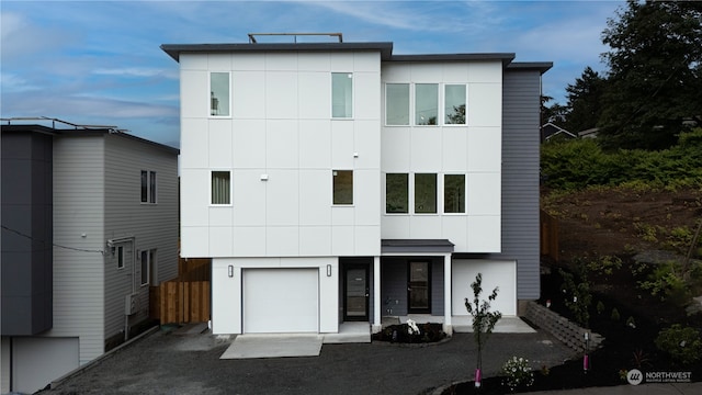 view of front of house featuring a garage