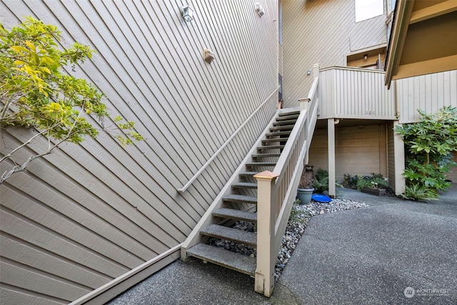 view of staircase