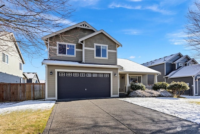 view of front of house featuring a garage