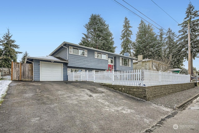 view of front of house featuring a garage