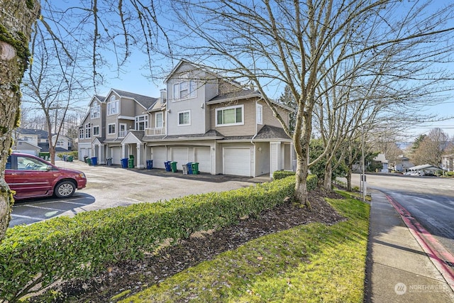 view of home's exterior with a garage