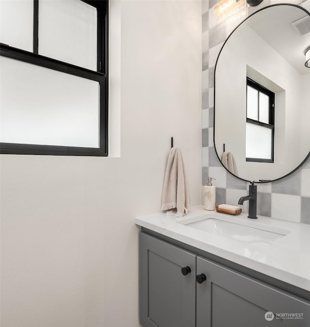 bathroom featuring vanity