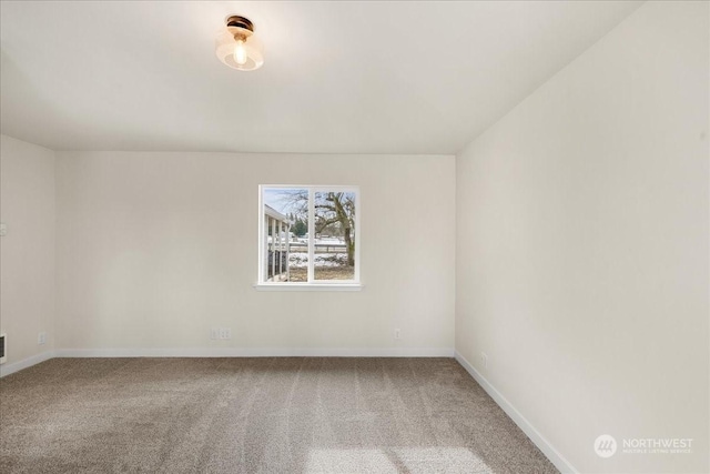 view of carpeted empty room