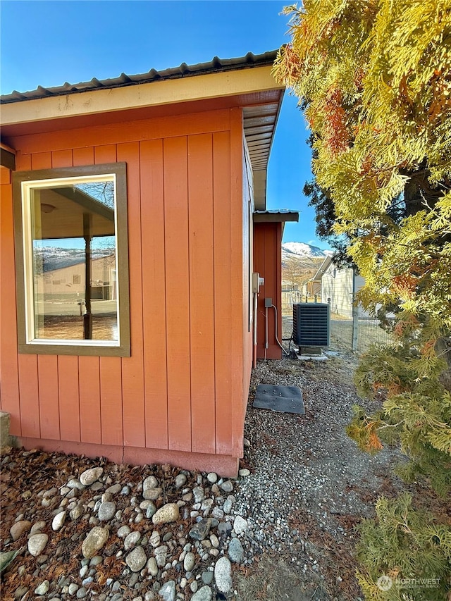 view of property exterior featuring cooling unit