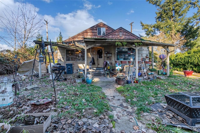 view of rear view of property